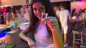 Brunette Escort Takes Hard Anal and Facial Cumshot