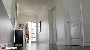 big titty babysitter rides older boss's monster cock hard