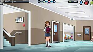 busty stepmom shows off huge breasts in summertime saga 3d