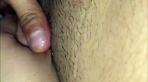 Beautiful Hispanic woman with a big ass in action