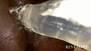 African Gay Man Spreads Ass for Dildo Play and Partner's Cumshot