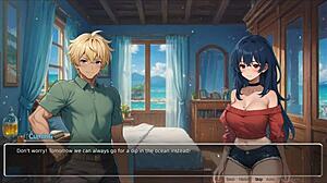 bluring the walls romance hentai game ep 4 exhibitionist gf confess with big tits and curvy outfit