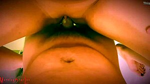 a quick bathroom encounter on the washing machine