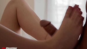 big titty babysitter rides older boss's monster cock hard