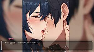 bluring the walls romance hentai game ep 4 exhibitionist gf confess with big tits and curvy outfit