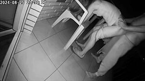 Cheating Wife Fucked in Ass and Mouth by Friend in Public