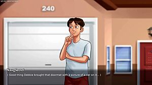 busty stepmom shows off huge breasts in summertime saga 3d