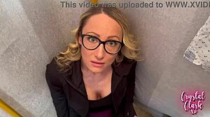 Pretty Stepmom Assists In School Shopping