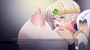 horny heroine ingrid episode 2 teases her huge tits in anime hentai game