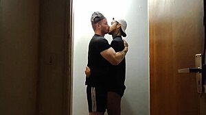 Cameras catch friends hooking up in hallway after gym