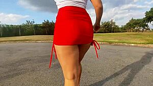 Brazilian Milf Teasing In Parking?