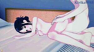 Kaguya Shinomiya and Chika Fujiwara in wild sex with Miyuki Shirogane