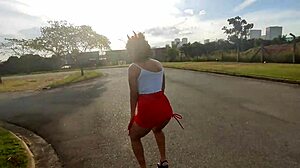 Brazilian Milf Teasing In Parking?