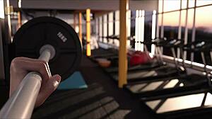 Blonde Anime Girl With Big Tits And Ass In Gym Hentai.