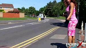 redhead ebony goddess pissing outdoors