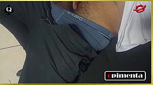 Teasing With A Thick, Hard Shaft In Play.