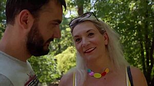 Amateurs tease with big tits in german cowgirl action