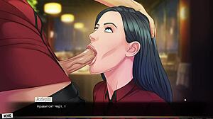 Beautiful boobs and hot anal sex in a popular anime game