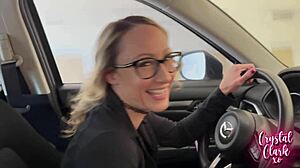 Pretty Stepmom Assists In School Shopping