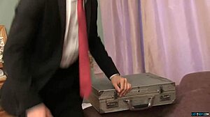 Gay twinks Lewis Romeo and Steve Agostina in anal scene