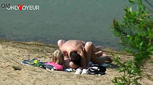 OMG! Naughty Teen Pawg Caught Fucking BF on Beach!