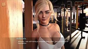 Blonde Anime Girl With Big Tits And Ass In Gym Hentai.