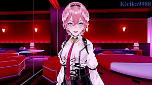 Sakamata Chloe and Takane Lui having intense sex.