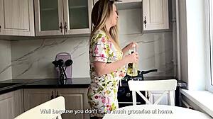 Stepmother warns stepson not to cum inside during taboo banging.