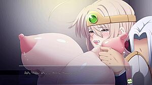 horny heroine ingrid episode 2 teases her huge tits in anime hentai game