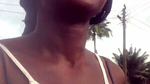 Crazy Bitch Searches Supermarket For Lighter To Smoke.