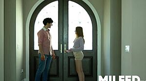 Stepmom's kitchen solo turns into naughty MILF hentai scene