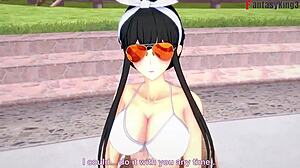 yor forger in bikini pool sex