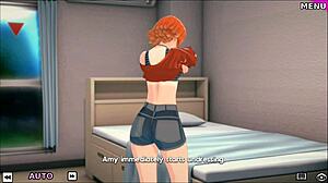 3D animated schoolgirl Amy gets her first taste of group sex