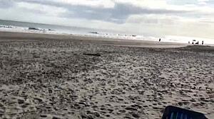 stranger uses wrestling move passersby don't notice milf action