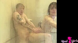 Gorgeous teen Megan Marx fucked hard in shower, oops!