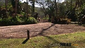 Latino Hunks Enjoy Raw Outdoor Action Together