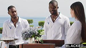 Brandi Takes Two Big Black Cocks