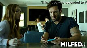 Stepmom's kitchen solo turns into naughty MILF hentai scene