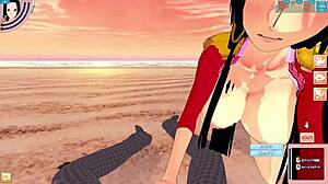 Boa Hancock POV action in 3D hentai game