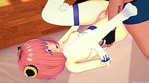 Anya returns wet from pool hot wanting big cock adult version