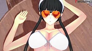 yor forger in bikini pool sex