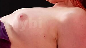 Mature British Sissy Learns Crossdressing in Bedroom, Flashing Uncensored Bisexual Monster Cock.