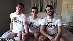 Jayden and friends share a steamy morning threesome adventure