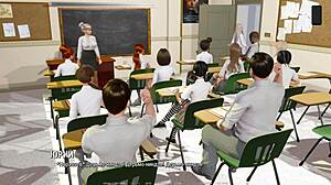 Ripples part 9 delivers raw college blonde action with torn clothes.