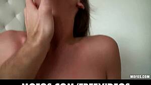 Shy Brunette In Sloppy Blowjob Tape