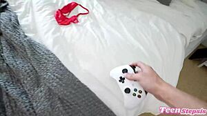 Hot Aussie Hayley Davies bangs stepbro Johnny Love