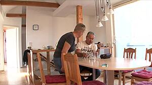 Dirty European Wife Craves Hard Fucking in New House After Walk