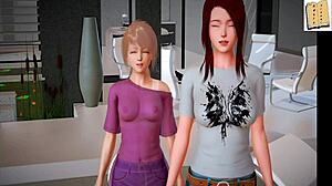 My new family 234 with blonde cartoon