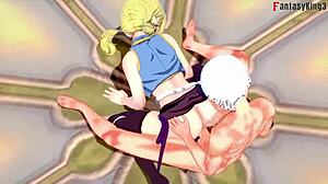 Lucy Heartfilia Hot Blonde In Intense Fucking Scene With Ahegao On Sheer Fabric