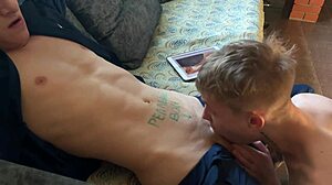 Gayanal action with a hot gay guy